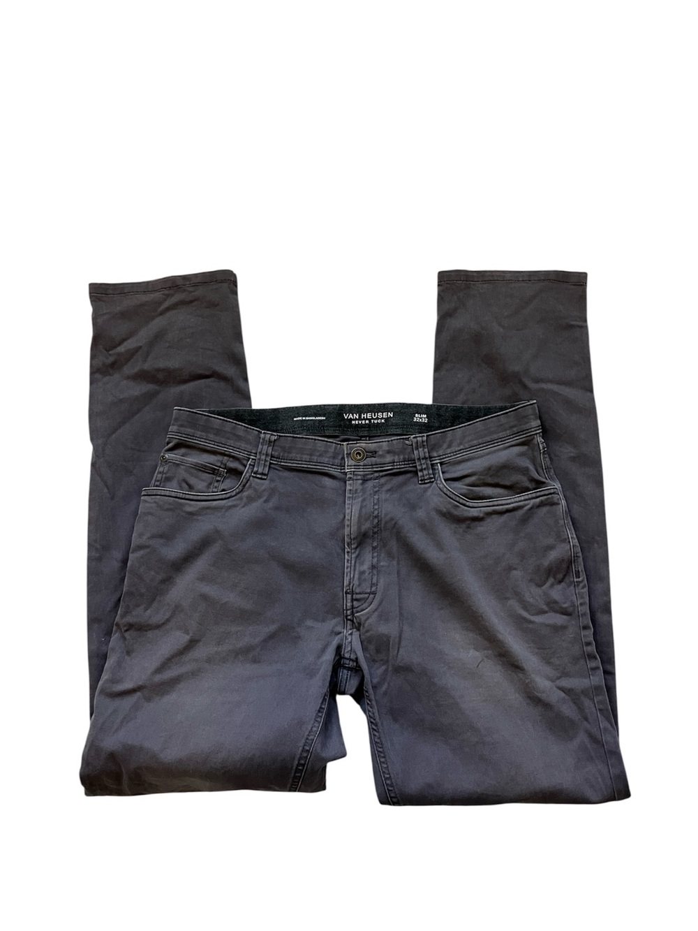 Van Heusen Gray Slim Fit Straight Jeans size 32 32 cotton
